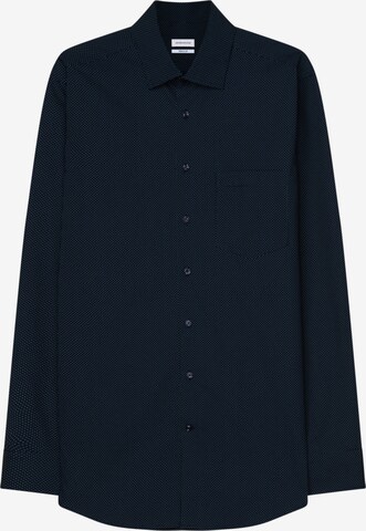 Coupe regular Chemise business 'Smart Essentials' SEIDENSTICKER en bleu : devant