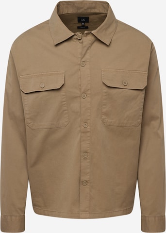 Coupe regular Chemise QS en marron : devant