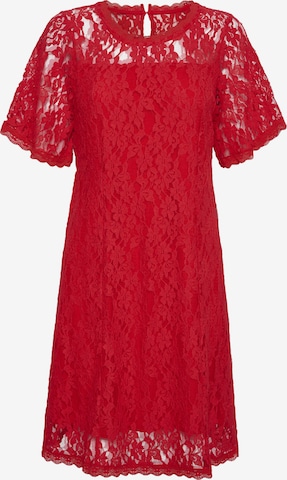 Cream Kjole 'Kit' i rød: forside