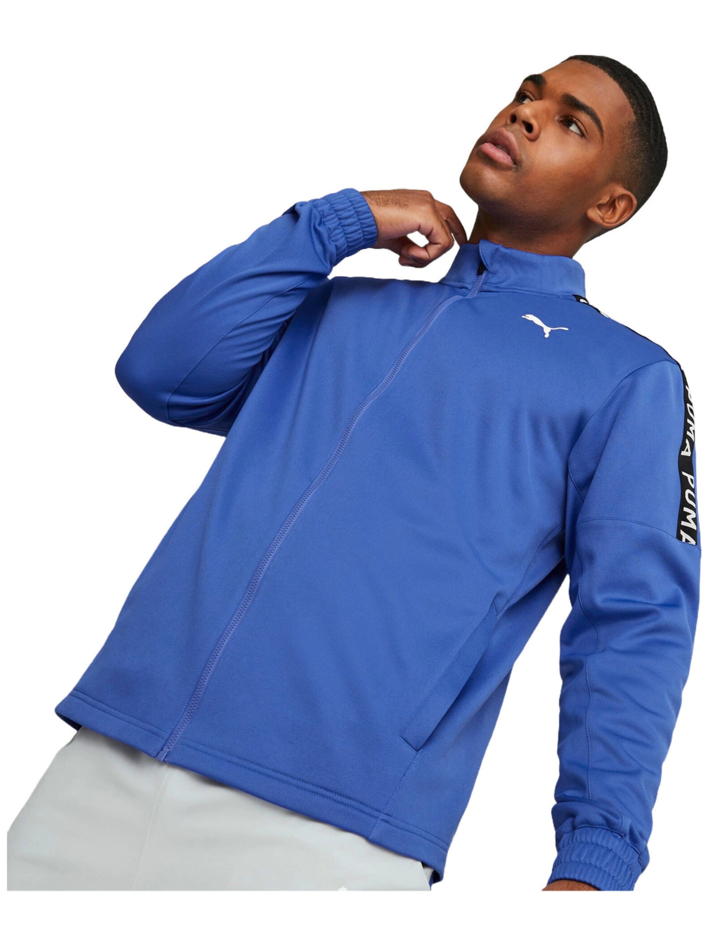 PUMA - Chaqueta de chándal en azul: frente