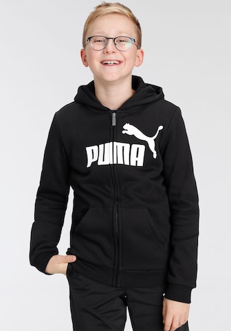 PUMA - Sudadera con cremallera en negro