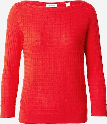 Pull-over ESPRIT en rouge : devant