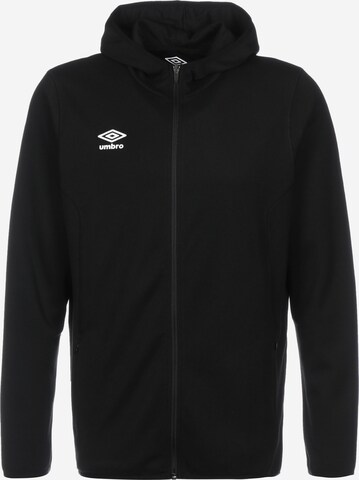 UMBRO Trainingsjack in Zwart: voorkant