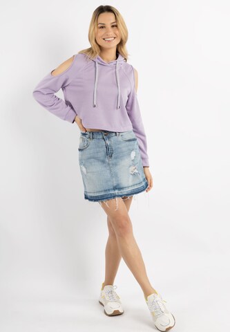 Sweat-shirt IZIA en violet