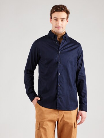 Jack & Jones Premium Regular fit Button Up Shirt 'JPRBLALEWIS' in Blue: front