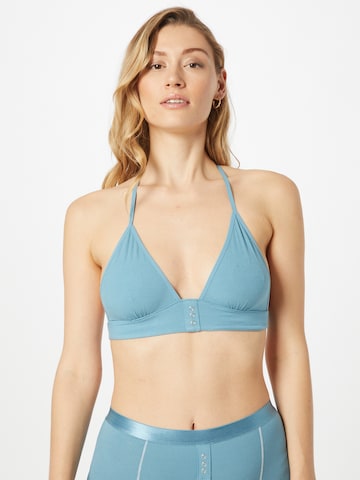 Free People Triangle Bra in Blue: front