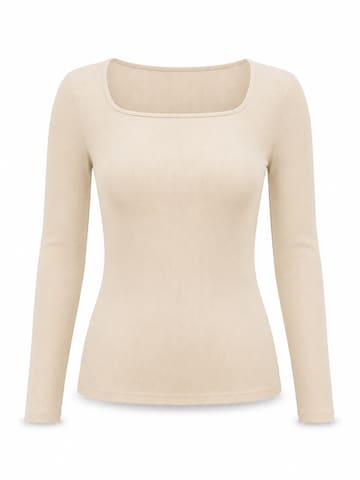 AOTTORI Shirt in Beige: front