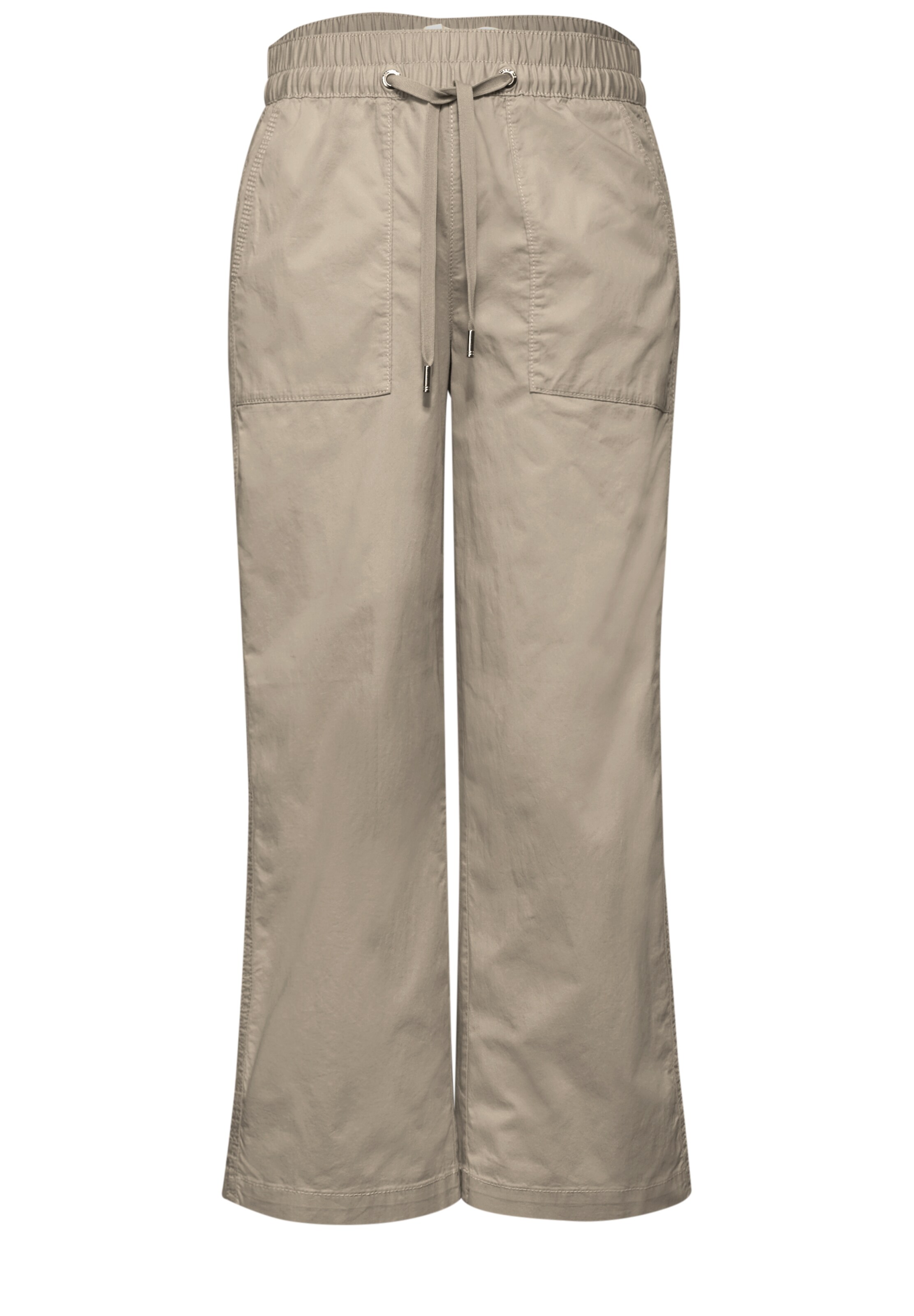 STREET ONE Loosefit Hose in Beige: Vorderseite