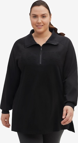 SHEEGO Sweatshirt in Schwarz: predná strana