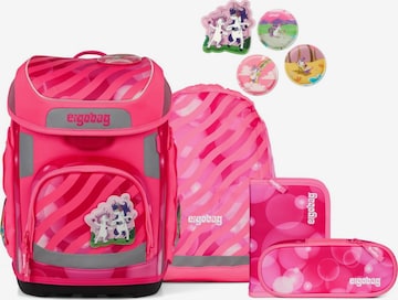 ergobag Backpack 'Schulranzen-Set cubo Set' in Pink: front
