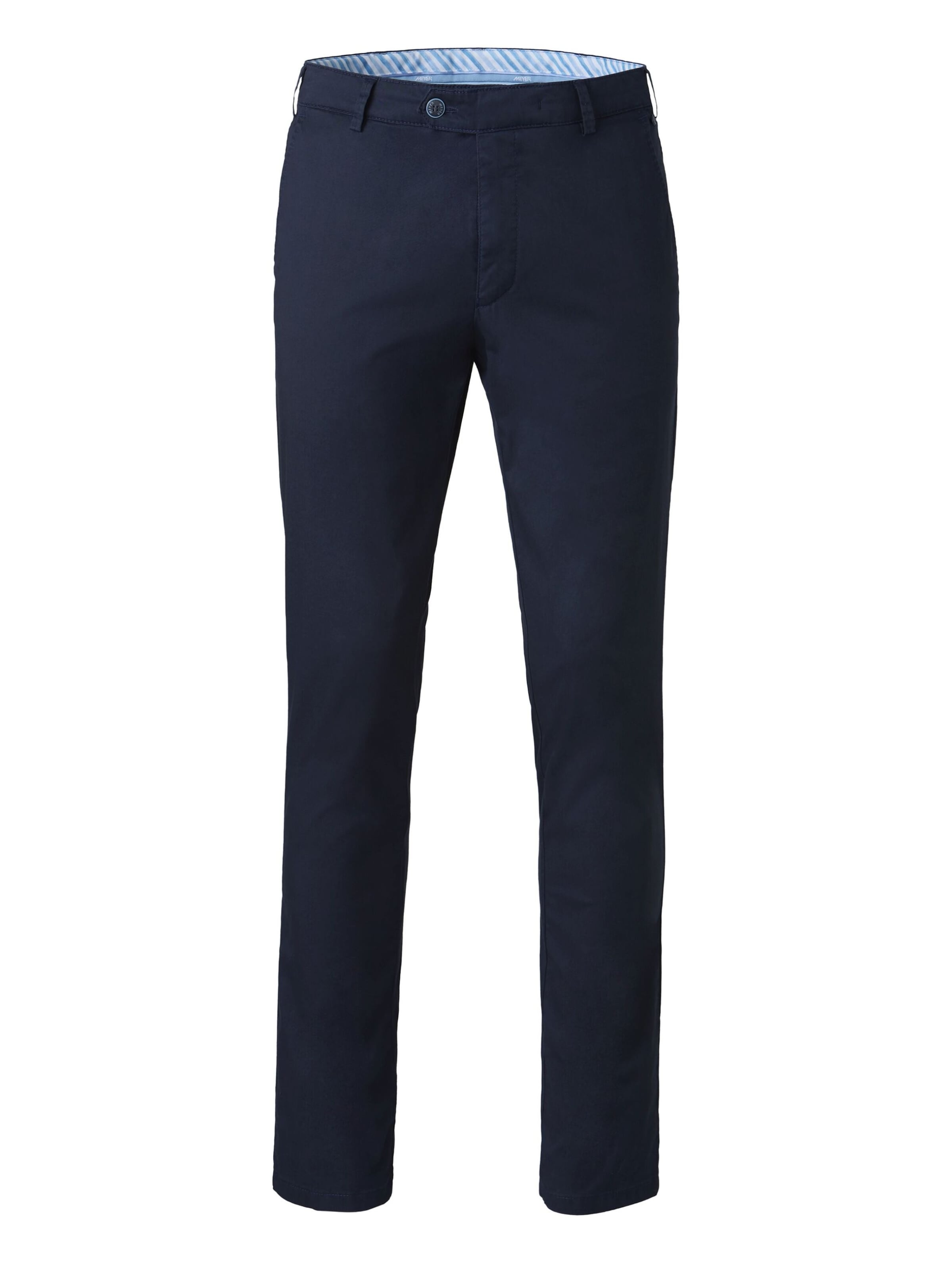 MEYER Chino trousers in Blue: front