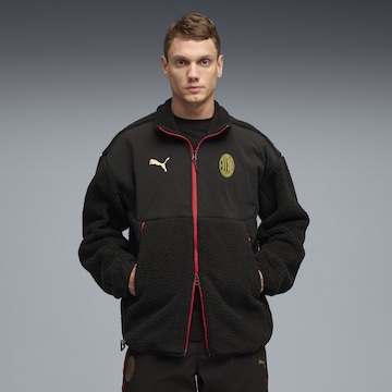 PUMA Sportjacke 'AC Milan' in Schwarz: Vorderseite