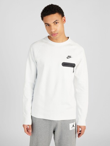 Sweat-shirt Nike Sportswear en blanc : devant