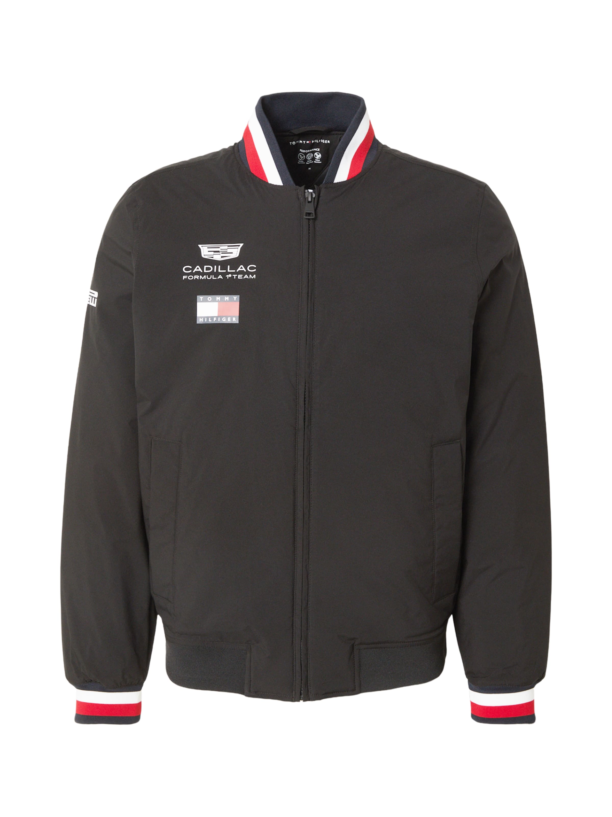TOMMY HILFIGER Prechodná bunda 'TH x CF1 REPLICA VARSITY' - Čierna: predná strana