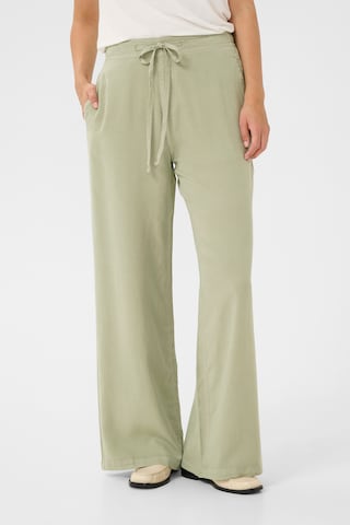 CULTURE Loosefit Broek 'Clarina' in Groen: voorkant