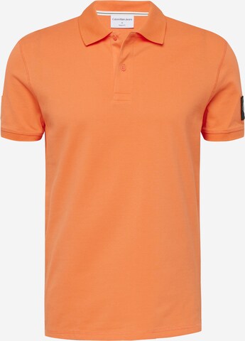 T-Shirt Calvin Klein Jeans en orange : devant