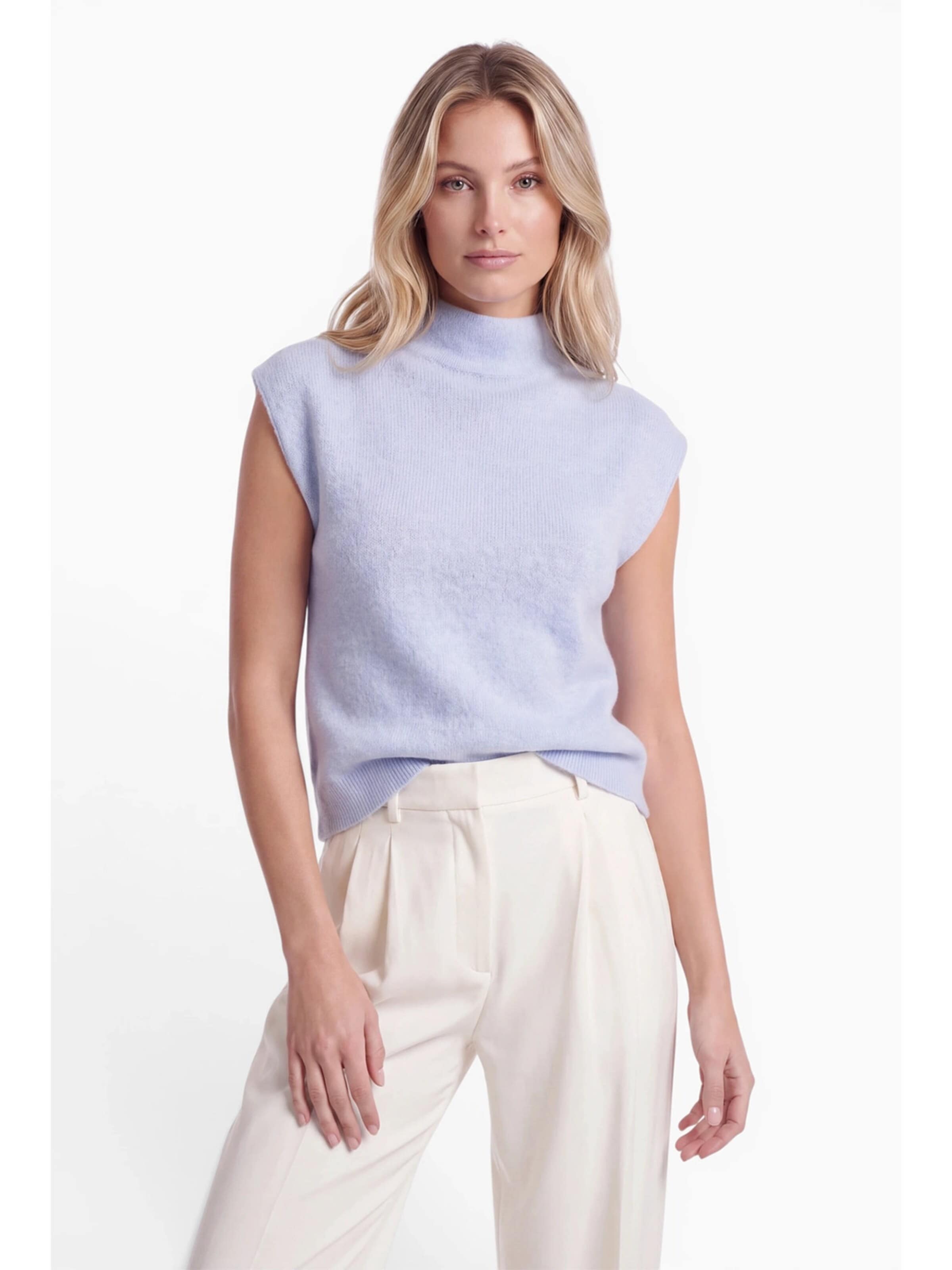 Anse Victorin Knitted Top 'Lara' in Blue