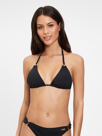 LASCANA Triangle Bikini top in Black: front