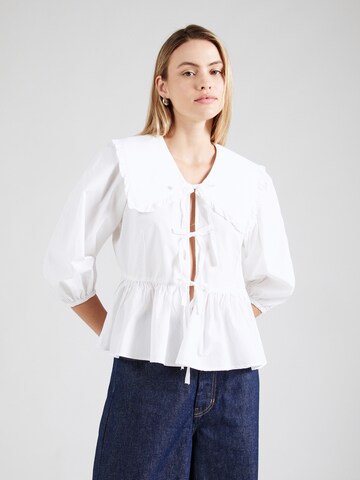 Monki Blouse in White: front