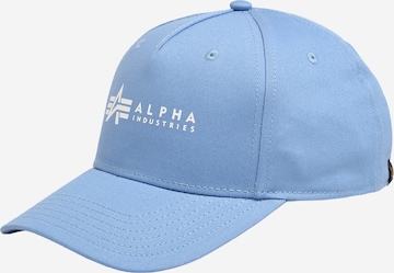 Cappello da baseball di ALPHA INDUSTRIES in blu: frontale