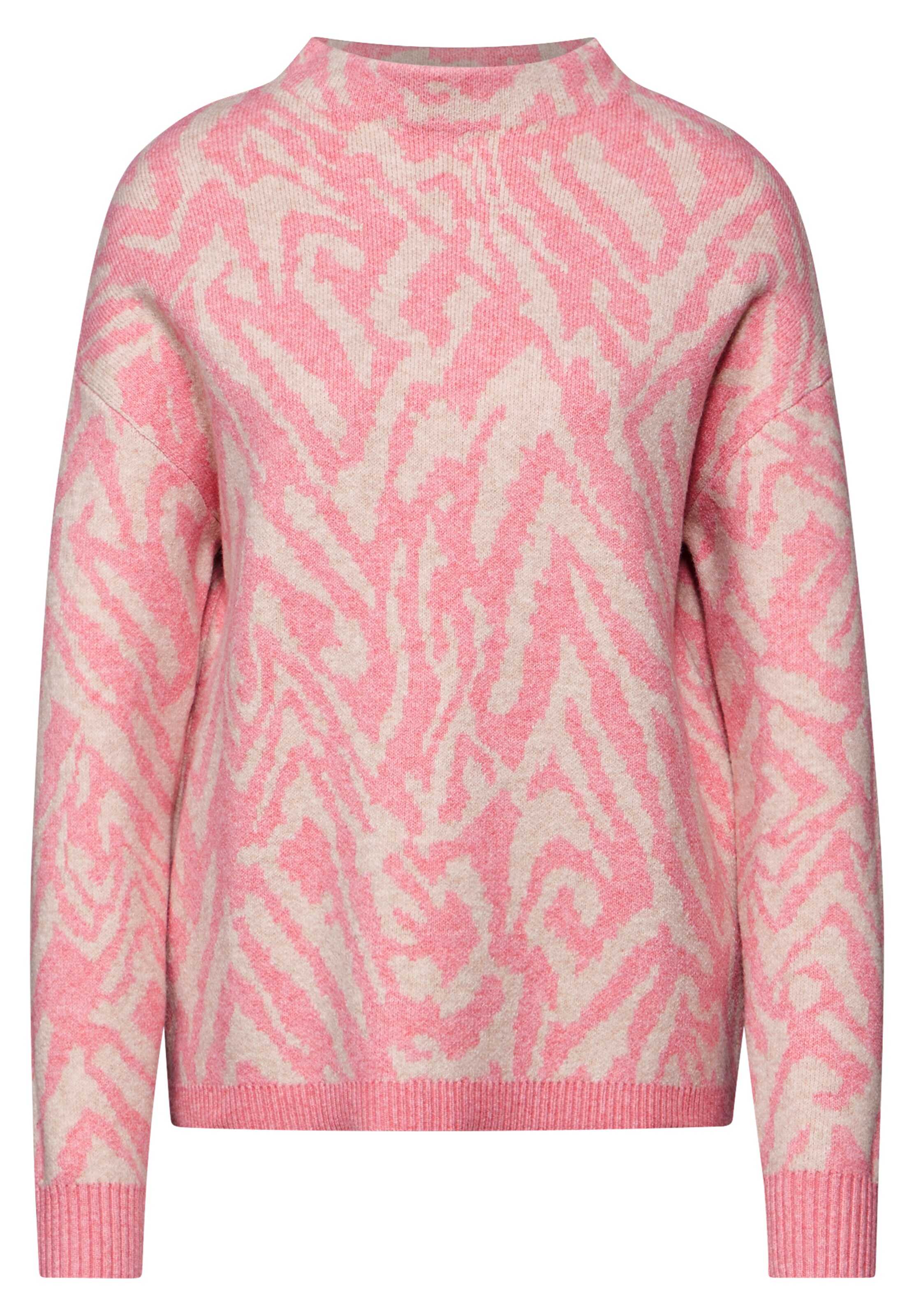 STREET ONE Pulóver - rózsaszín: elől