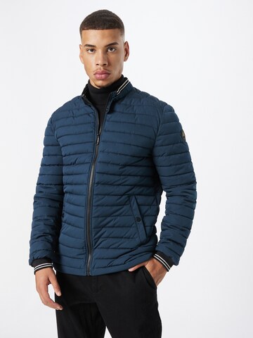 No Excess Between-Season Jacket in Blue: front