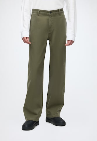 Regular Pantalon chino Calvin Klein Jeans en vert : devant