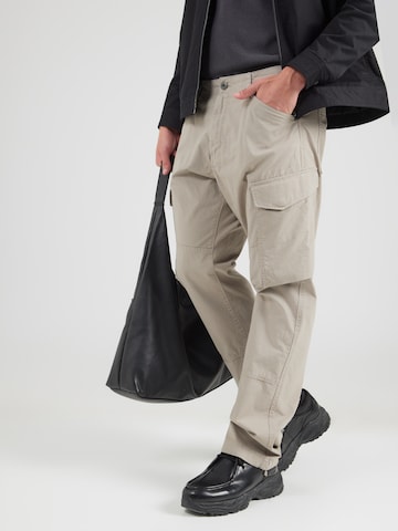 Loosefit Pantalon cargo G-STAR en gris : devant