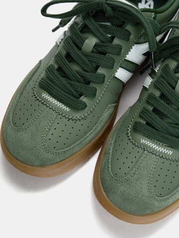 Baskets basses Pull&Bear en vert