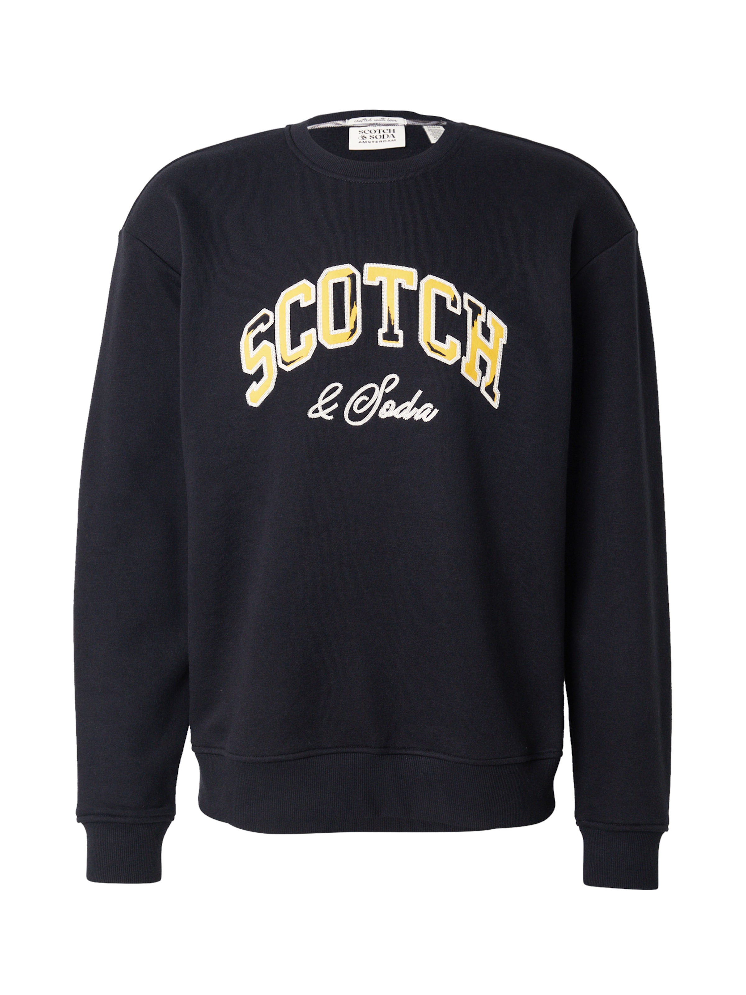 SCOTCH & SODA Sweatshirt i svart: framsida
