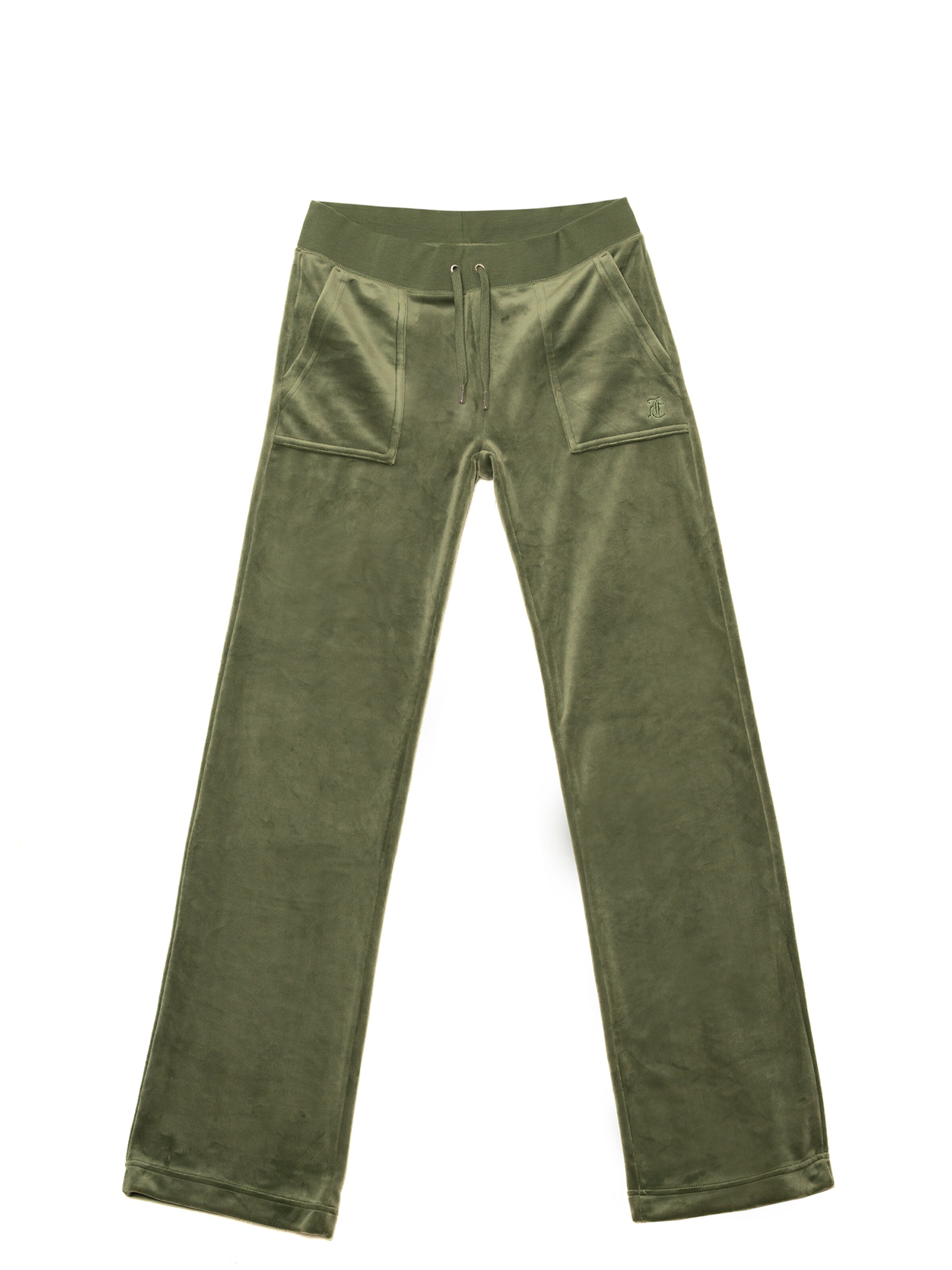 Juicy Couture Tapered Sportbroek in Groen: voorkant