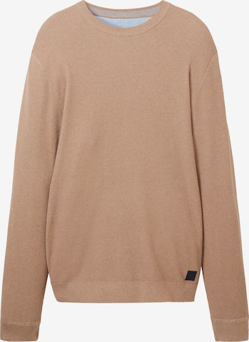 TOM TAILOR Sweater in Brown: front