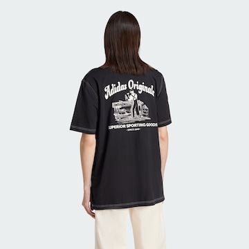 ADIDAS ORIGINALS - Camiseta 'Wabash' en negro: frente