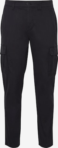 !Solid Regular Cargo Pants 'Jimmi-Jim' in Black: front