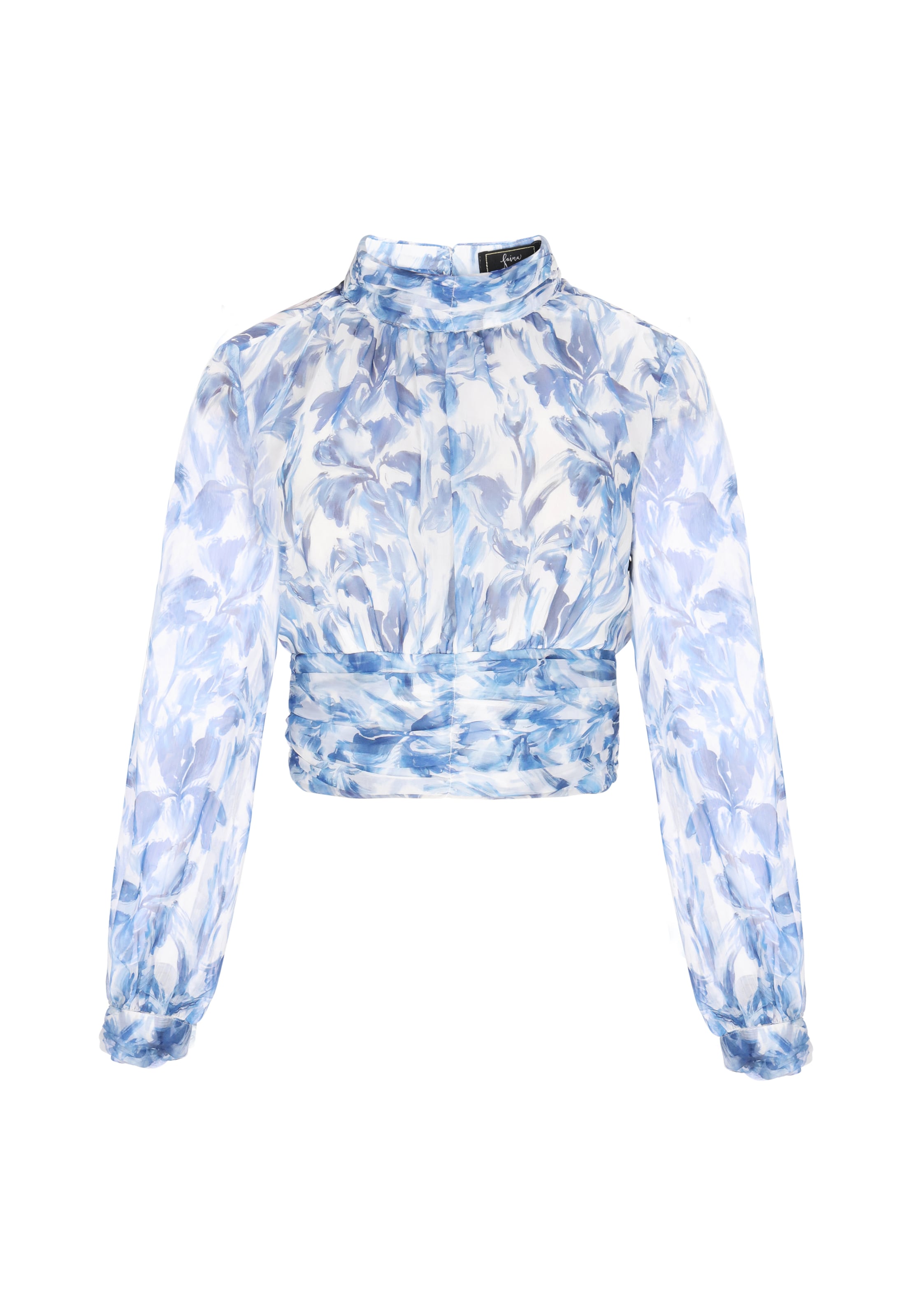 faina - Blusa en azul: frente