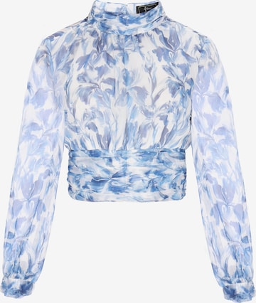 faina - Blusa en azul: frente