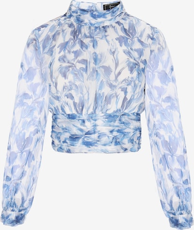 Palaidinė iš faina, spalva – mėlyna / balta, Prekių apžvalga