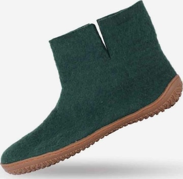 SHUS walk with nature Boots 'Uldstøvle (100% ren uld) m/gummisål - Dansk Design fra SHUS' in Groen: voorkant