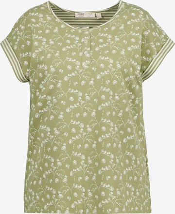 Ulla Popken Pajama Shirt in Green: front