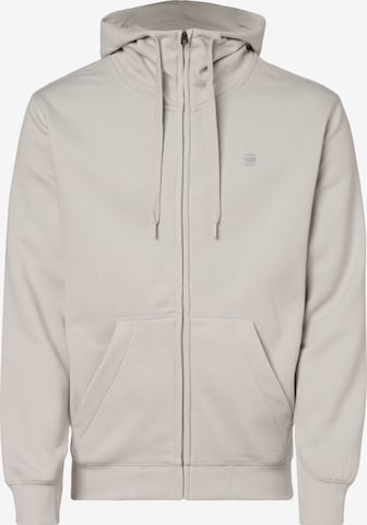 G-Star RAW Regular fit Sweat jacket 'Premium Core' in Grey: front