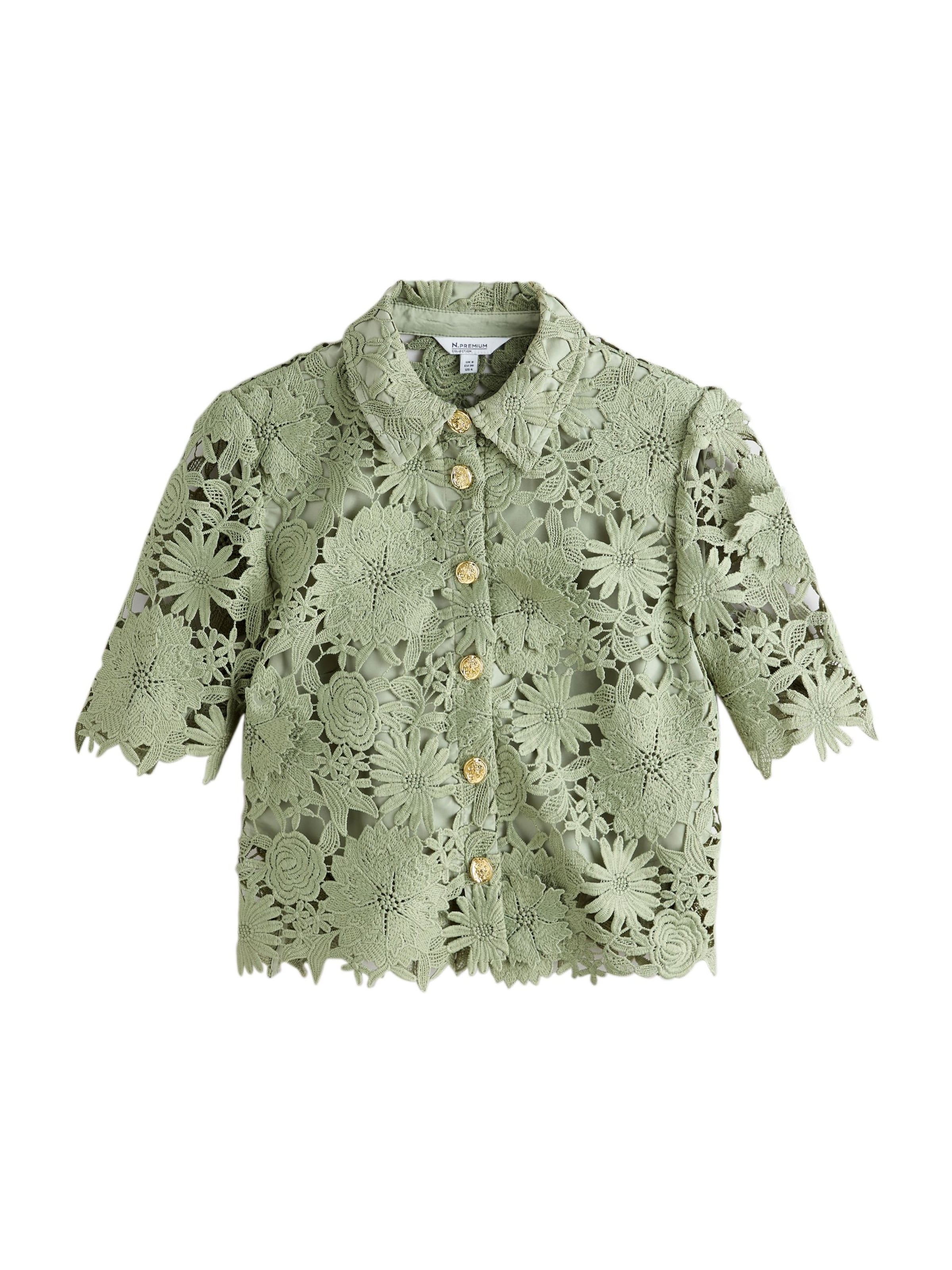 Next - Blusa 'N. Premium' em verde: frente