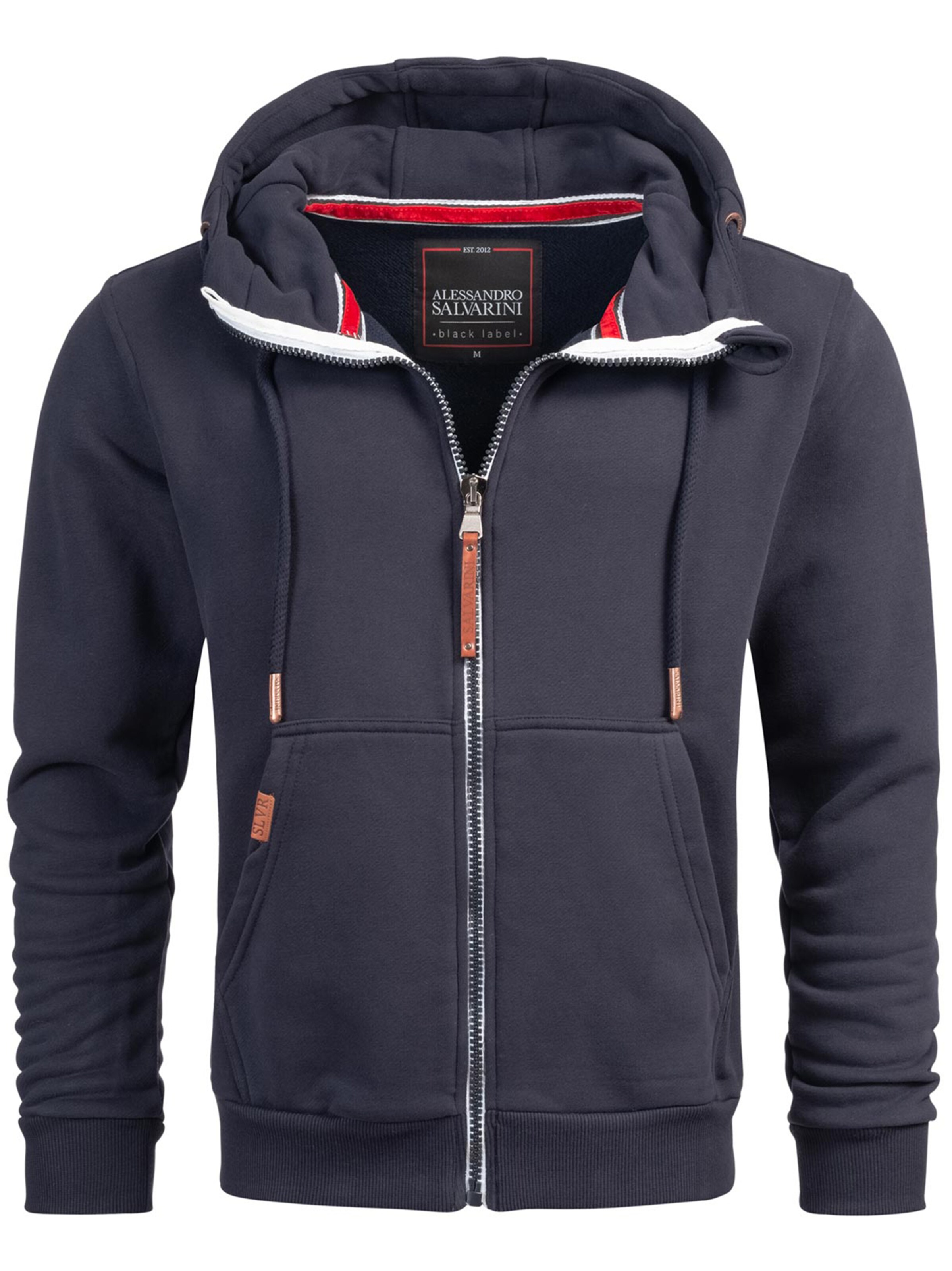 Alessandro Salvarini Sweatjacke 'Geenio' in Blau