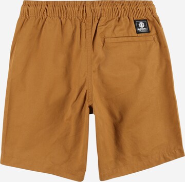 ELEMENT Regular Shorts 'VACATION' in Braun