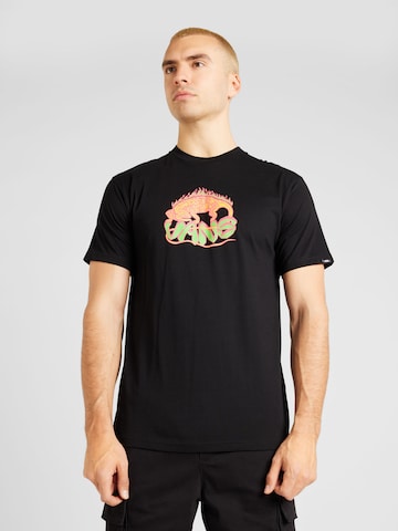 Tricou 'FIERY FRIEND' de la VANS pe negru: față