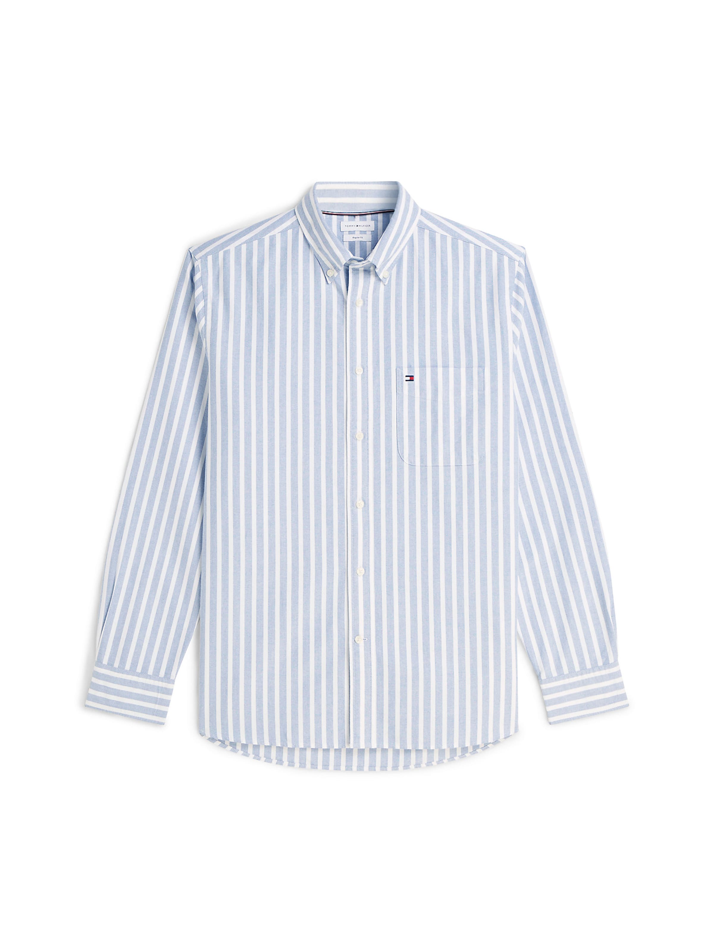 TOMMY HILFIGER Hemd in hellblau / weiß, Produktansicht