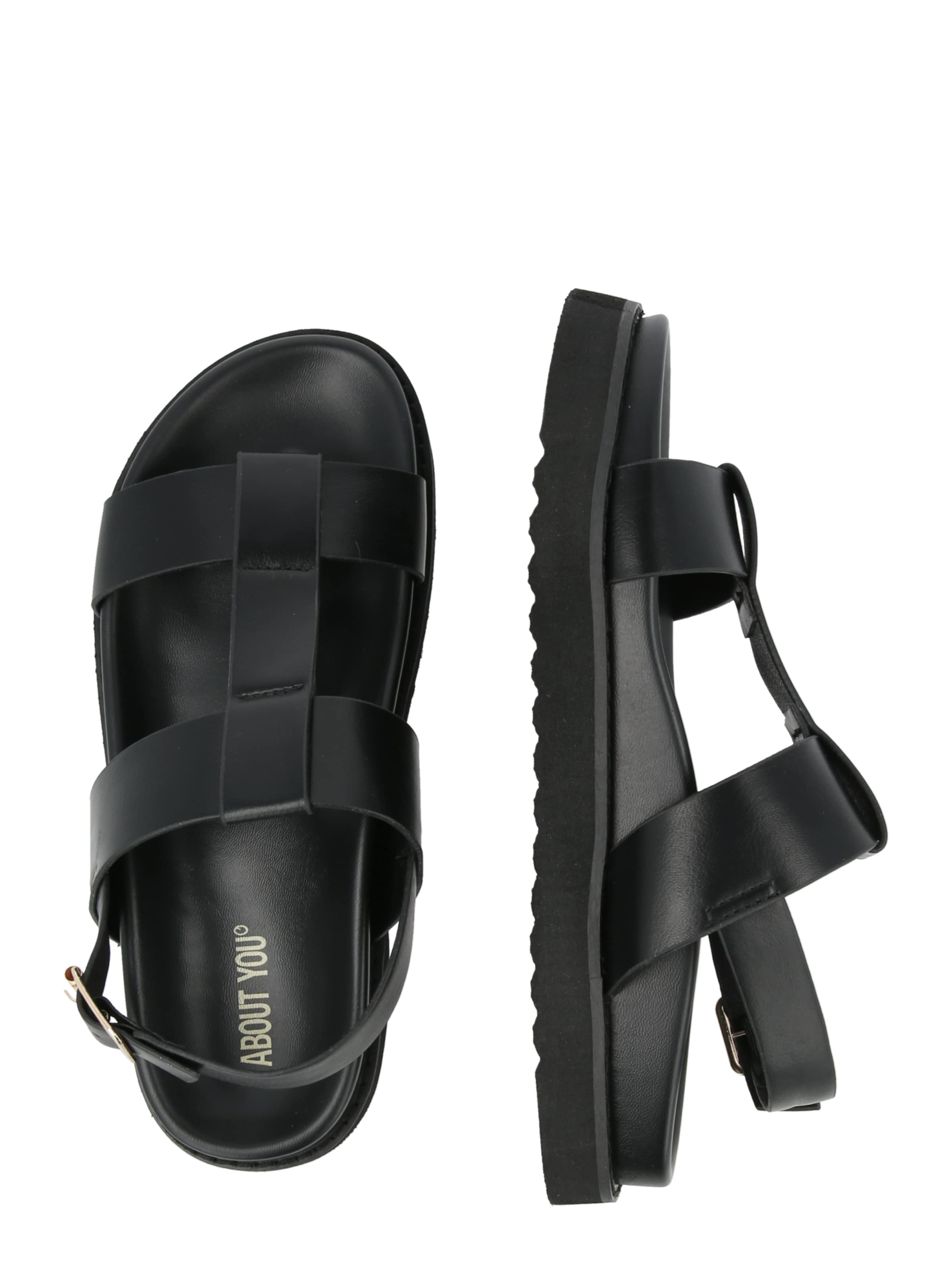 Sandales 'Bella' ABOUT YOU en noir