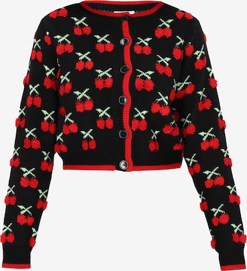 MYMO - Casaco de malha em preto: frente