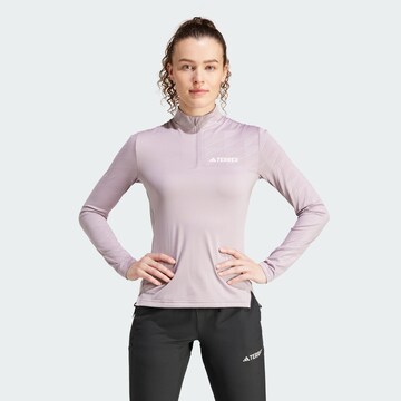 ADIDAS TERREX Functioneel shirt 'Multi' in Lila: voorkant