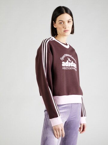 ADIDAS ORIGINALS Mikina – hnědá: přední strana