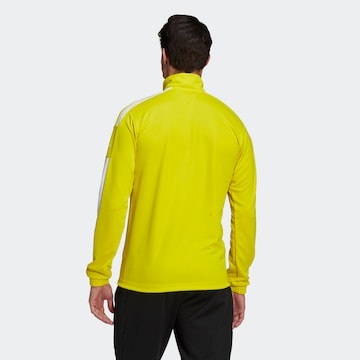 ADIDAS SPORTSWEAR Athletic Zip-Up Hoodie 'Squadra 21' in Yellow